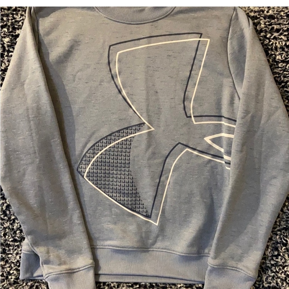 Women's Under Armour Sweatshirt; Slate Blue; Size Medium